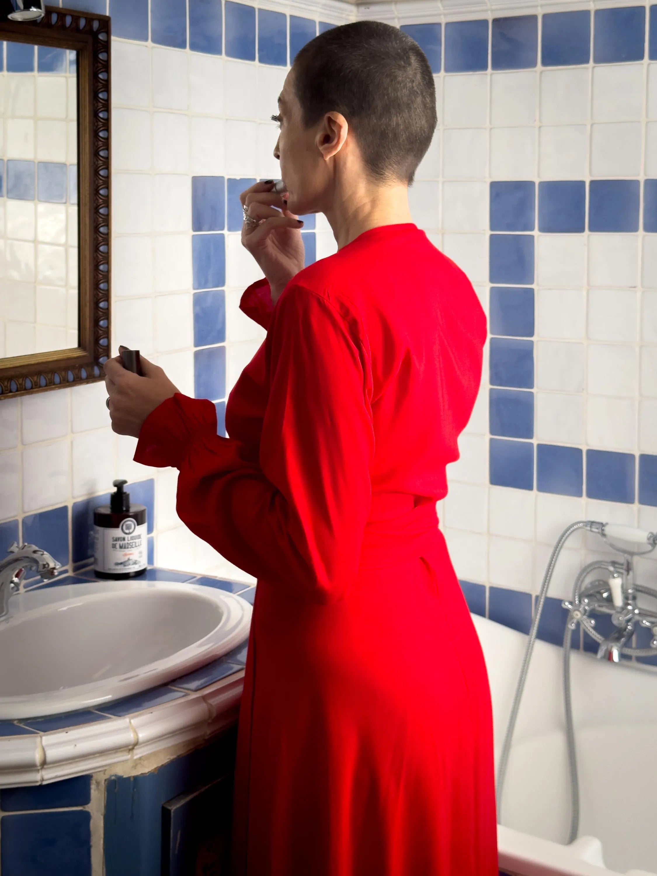Robe longue portefeuille - Robe bohème chic - Robe cache cœur - Robe fendue - Robe toutes saisons - Cadeau pour elle