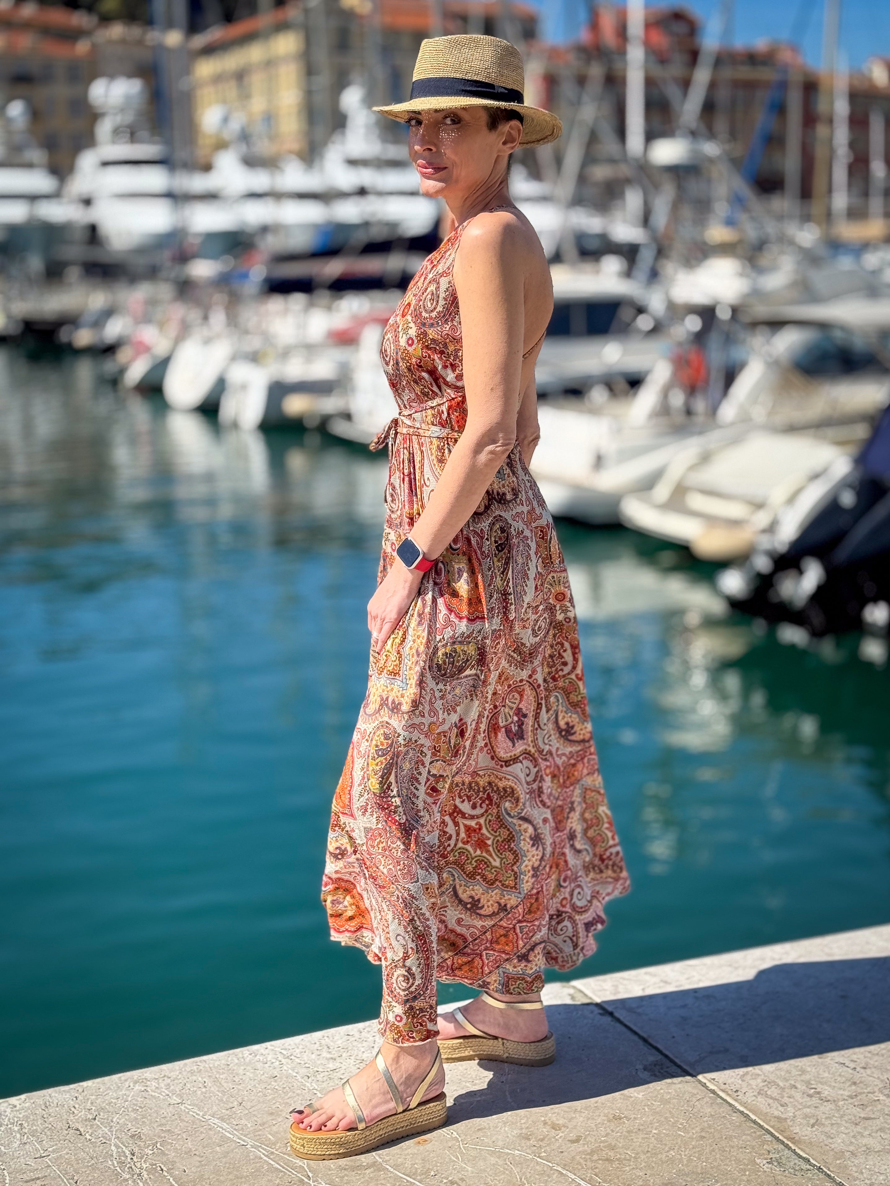 Silk backless dress / summer dress / one size / boho dress / light dress / vintage dress