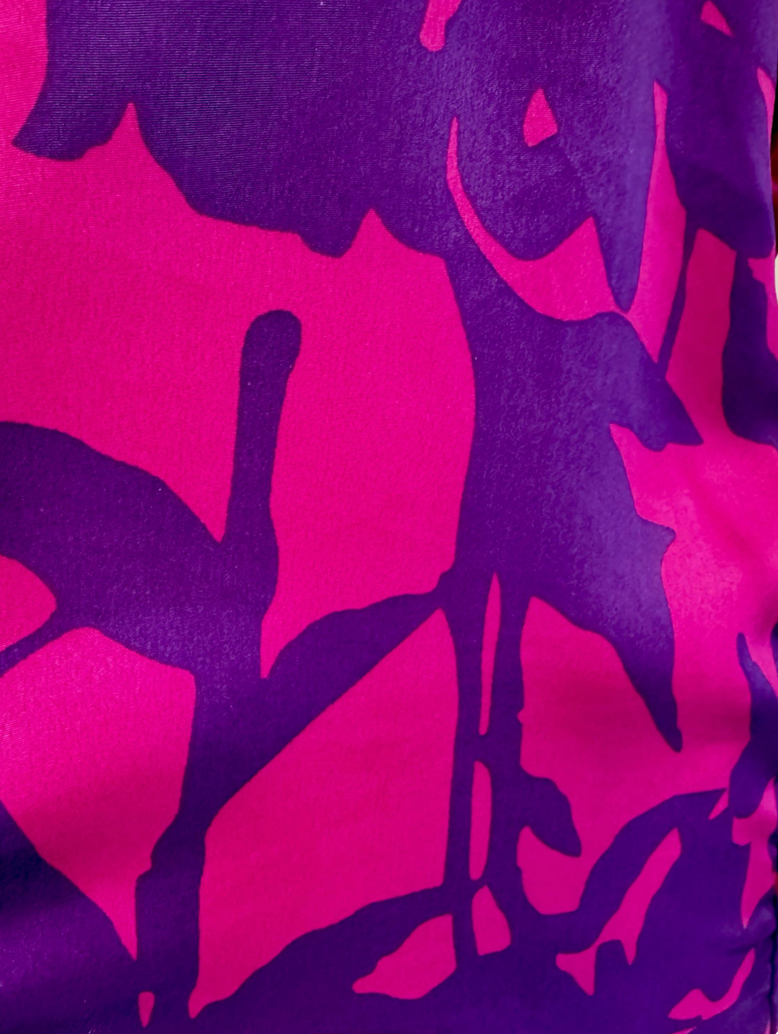 Kimono long en soie vintage – robe d’intérieur ceinturée – peignoir vintage en soie