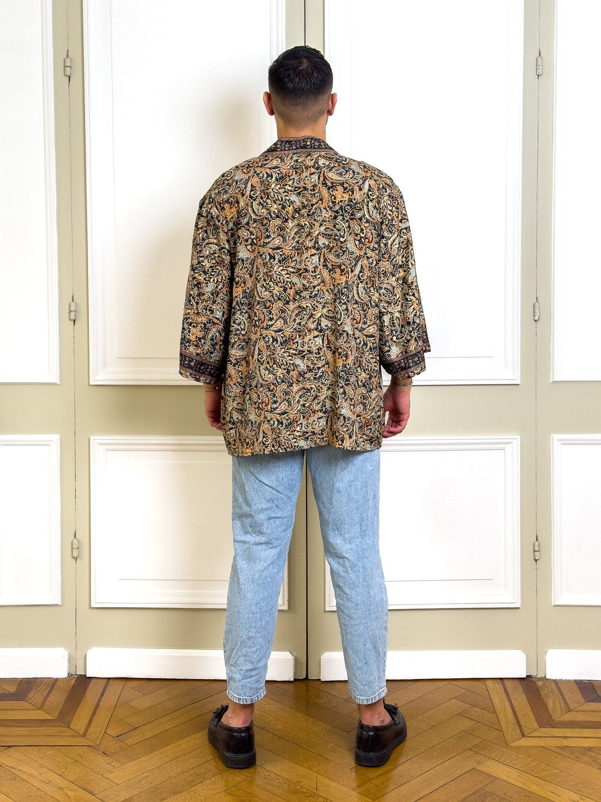 Men's kimono jacket, cardigan jacket, silk kimono, short kimono, gift for him, christmas gift