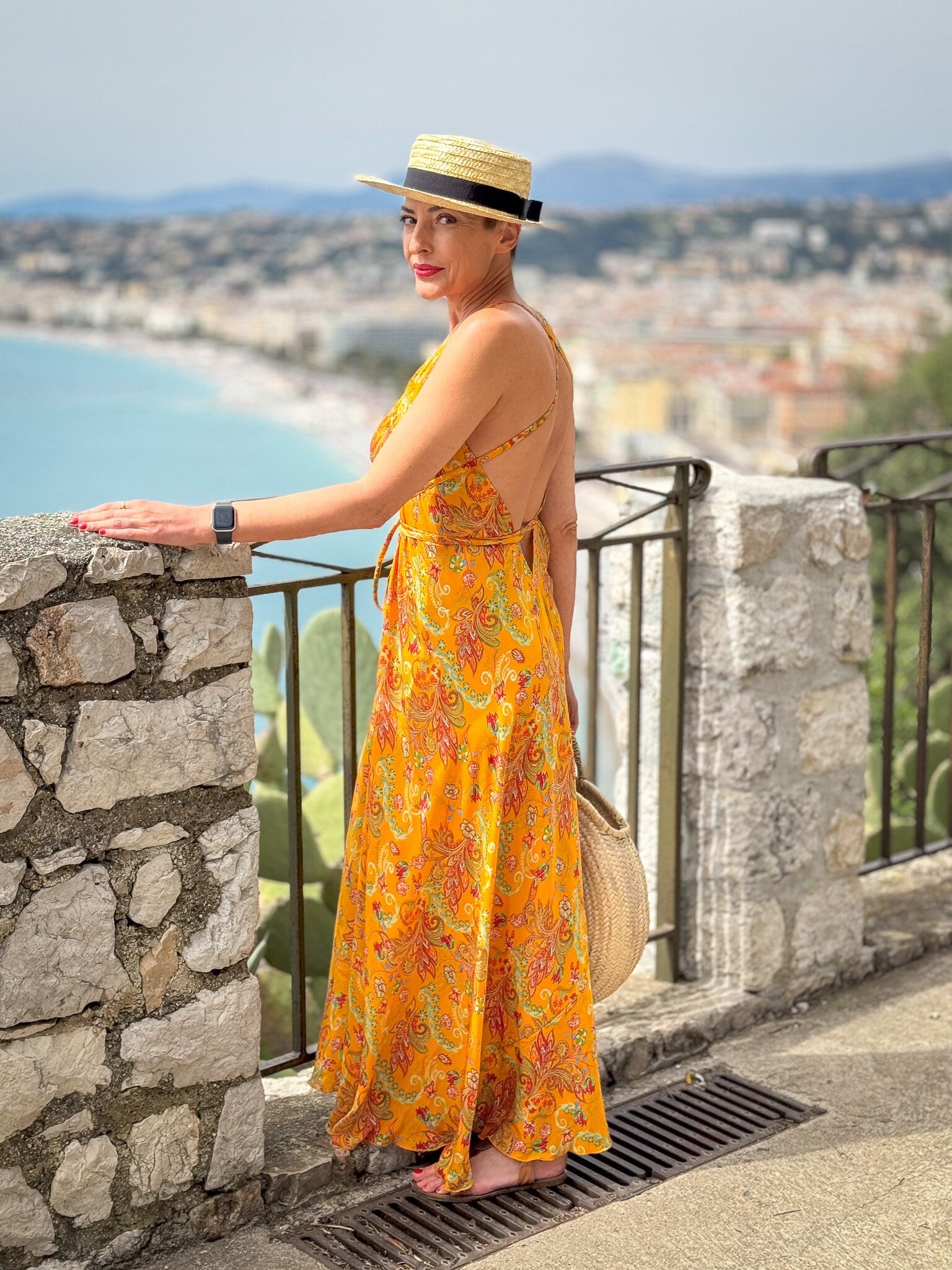 Silk backless dress / summer dress / one size / boho dress / Light dress / vintage dress