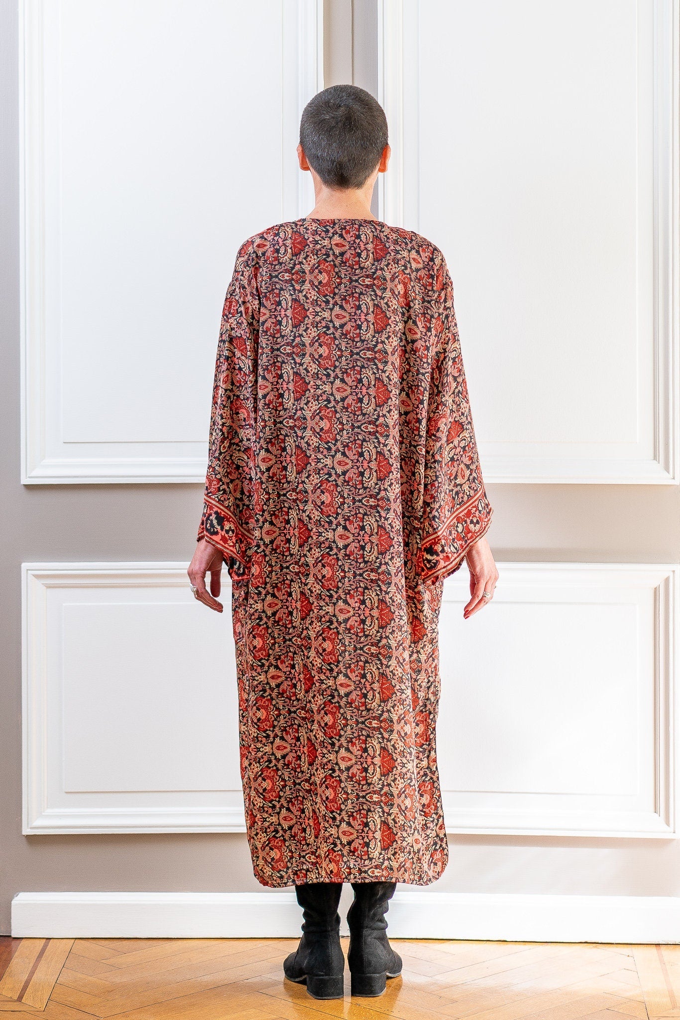 Kimono en soie femme, kimono vintage, kimono Boho, robe de chambre en soie
