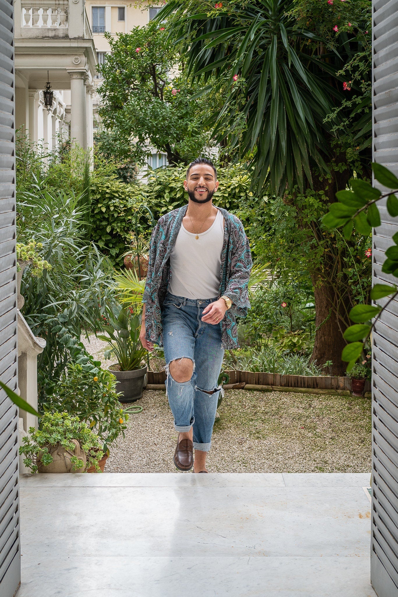 Veste kimono homme, veste cardigan, kimono soie, kimono court