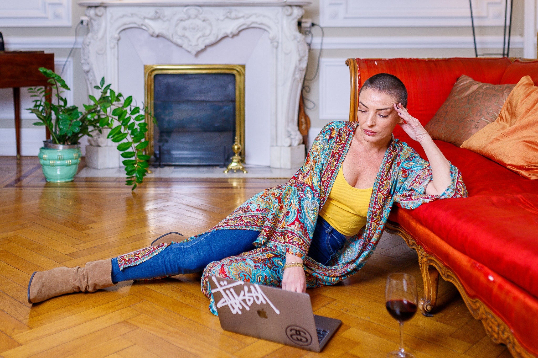 Nouveau !! Kimono en soie femme, kimono vintage, kimono Boho, robe de chambre en soie