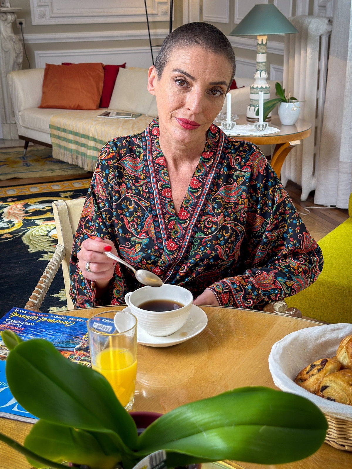 Kimono long en soie, robe maison bohème, kimono vintage avec ceinture, cadeau de Noël, cadeaux pour elle