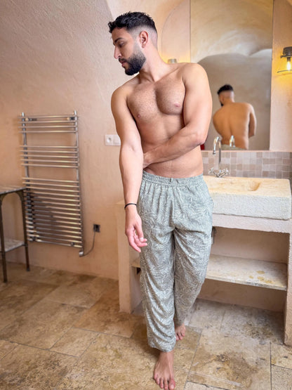 Men’s Silk Lounge Pants - Men’s Loungewear Pants - Men’s Casual Pants - Men’s Indoor Pants