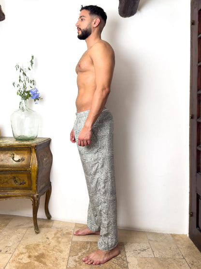 Men’s Silk Lounge Pants - Men’s Loungewear Pants - Men’s Casual Pants - Men’s Indoor Pants