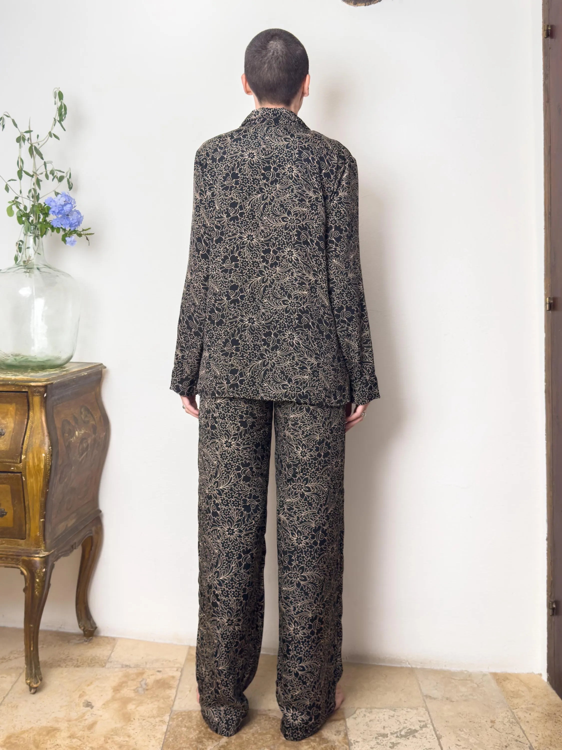 Women’s Silk Pajama Set - Silk Homewear Set - Silk Loungewear Set - Silk Relaxation Set