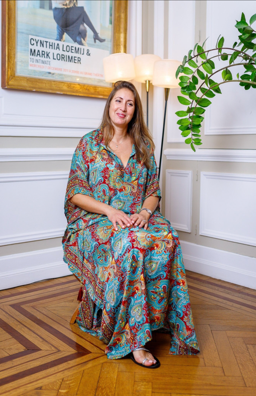Modern Oversize Silk Kaftan Maxi Dress, Silk Dress, Loose Dress, Home Dress, Plus Size Dress