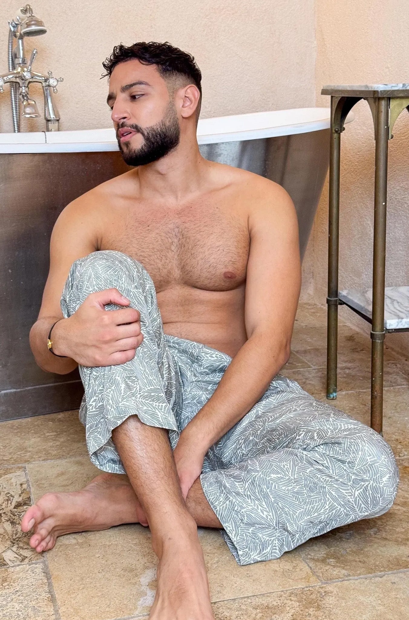 Men’s Silk Lounge Pants - Men’s Loungewear Pants - Men’s Casual Pants - Men’s Indoor Pants