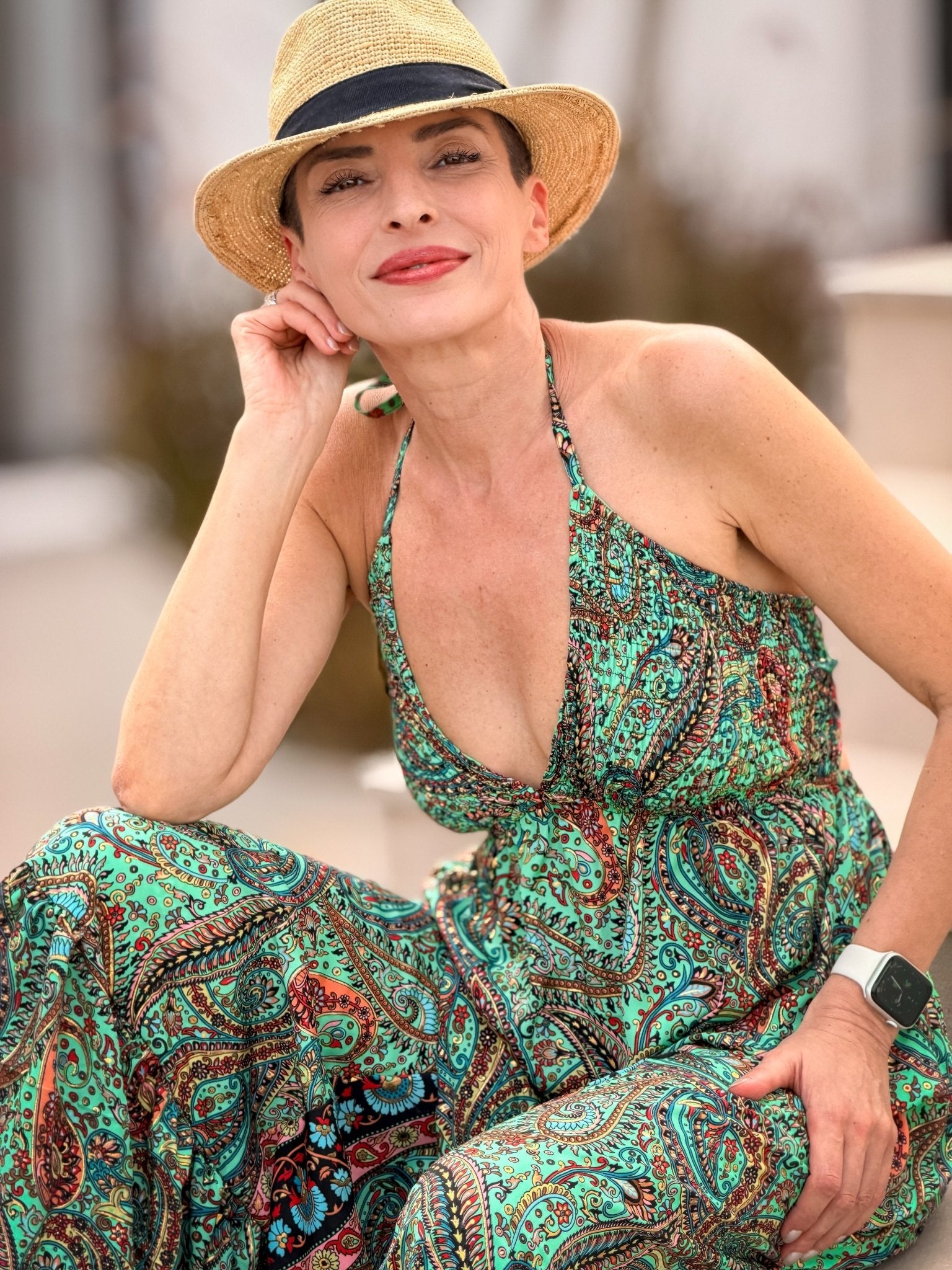 Backless Boho Maxi Dress in Silk – Gypsy Maxi Dress