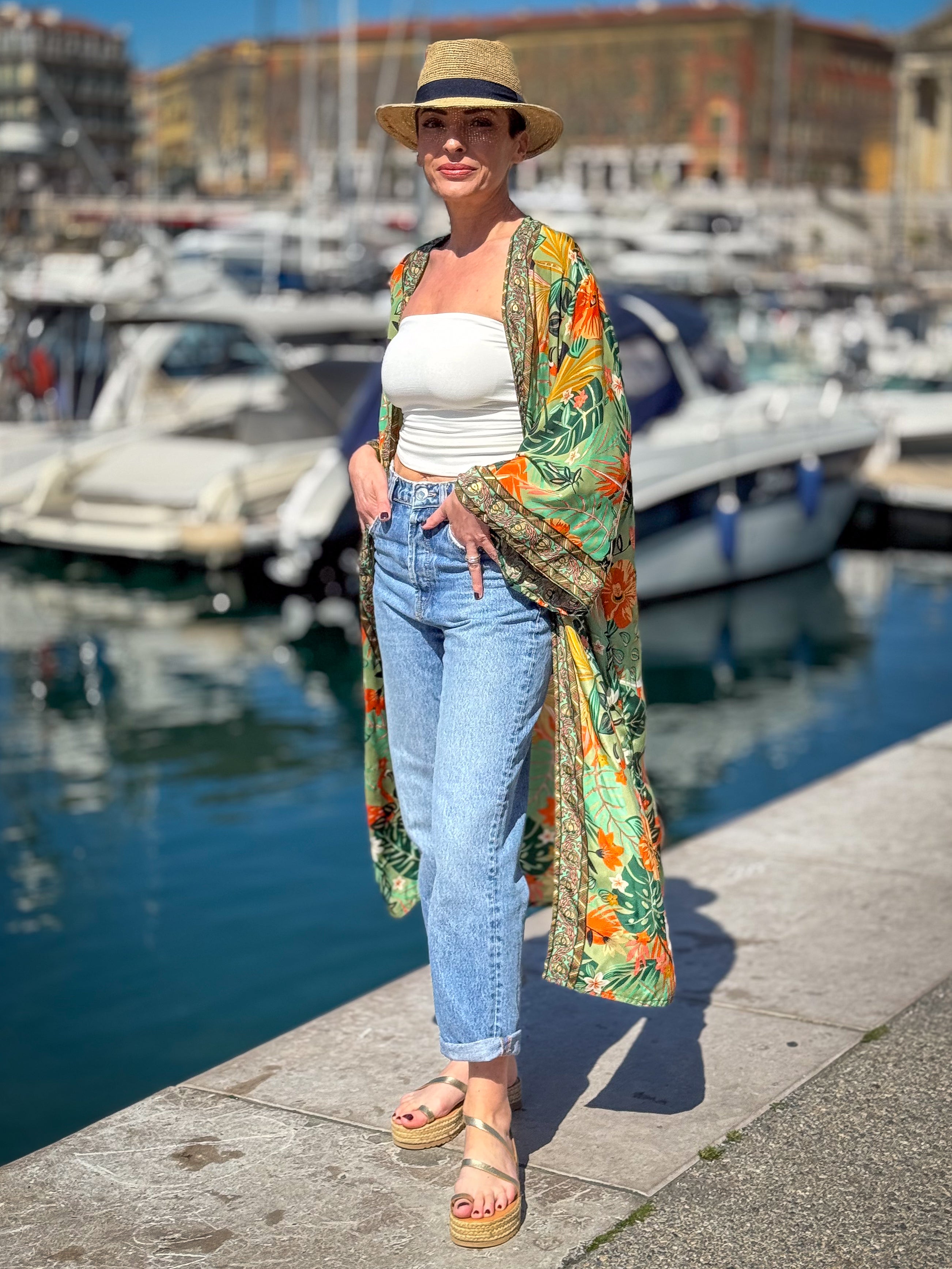 Kimono en soie, Kimono vintage, kimono bohème,  Robe d'intérieur, Cadeau de Noël, Cadeaux pour elle