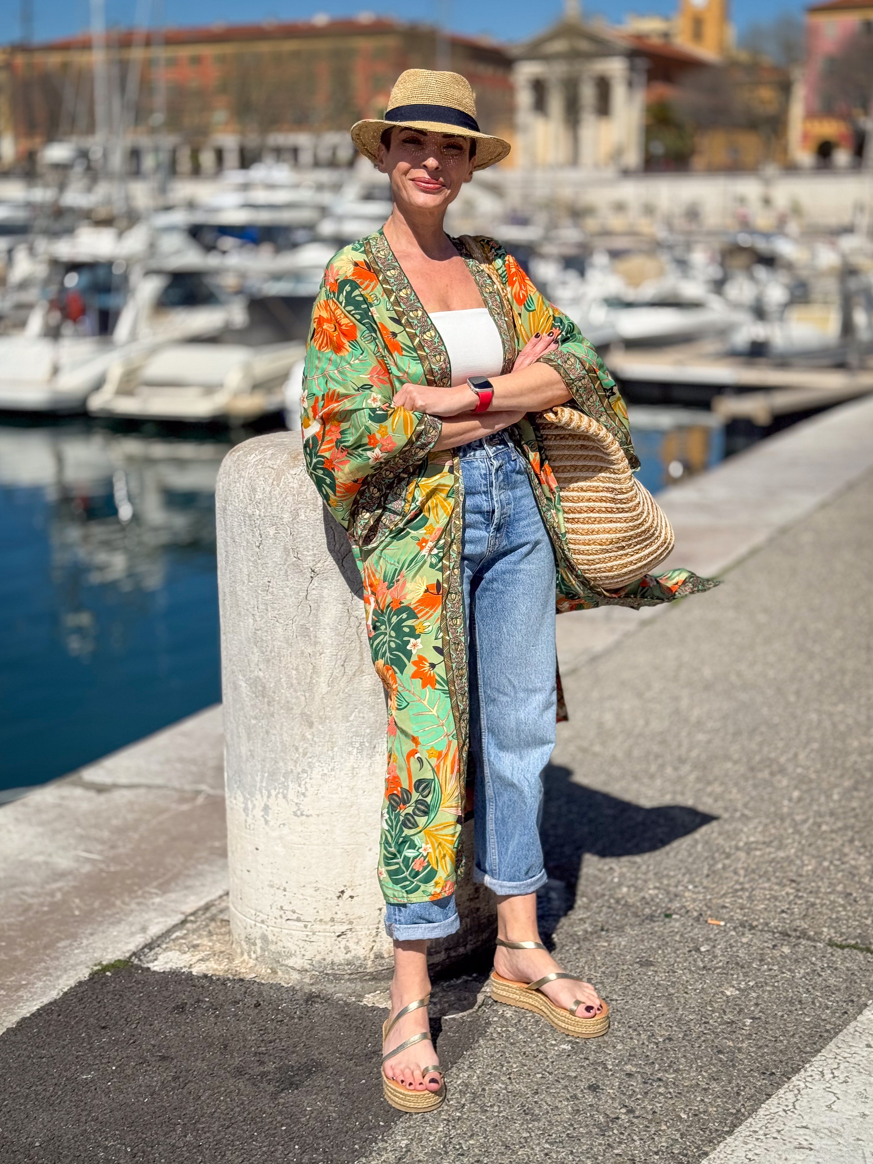 Kimono en soie, Kimono vintage, kimono bohème,  Robe d'intérieur, Cadeau de Noël, Cadeaux pour elle