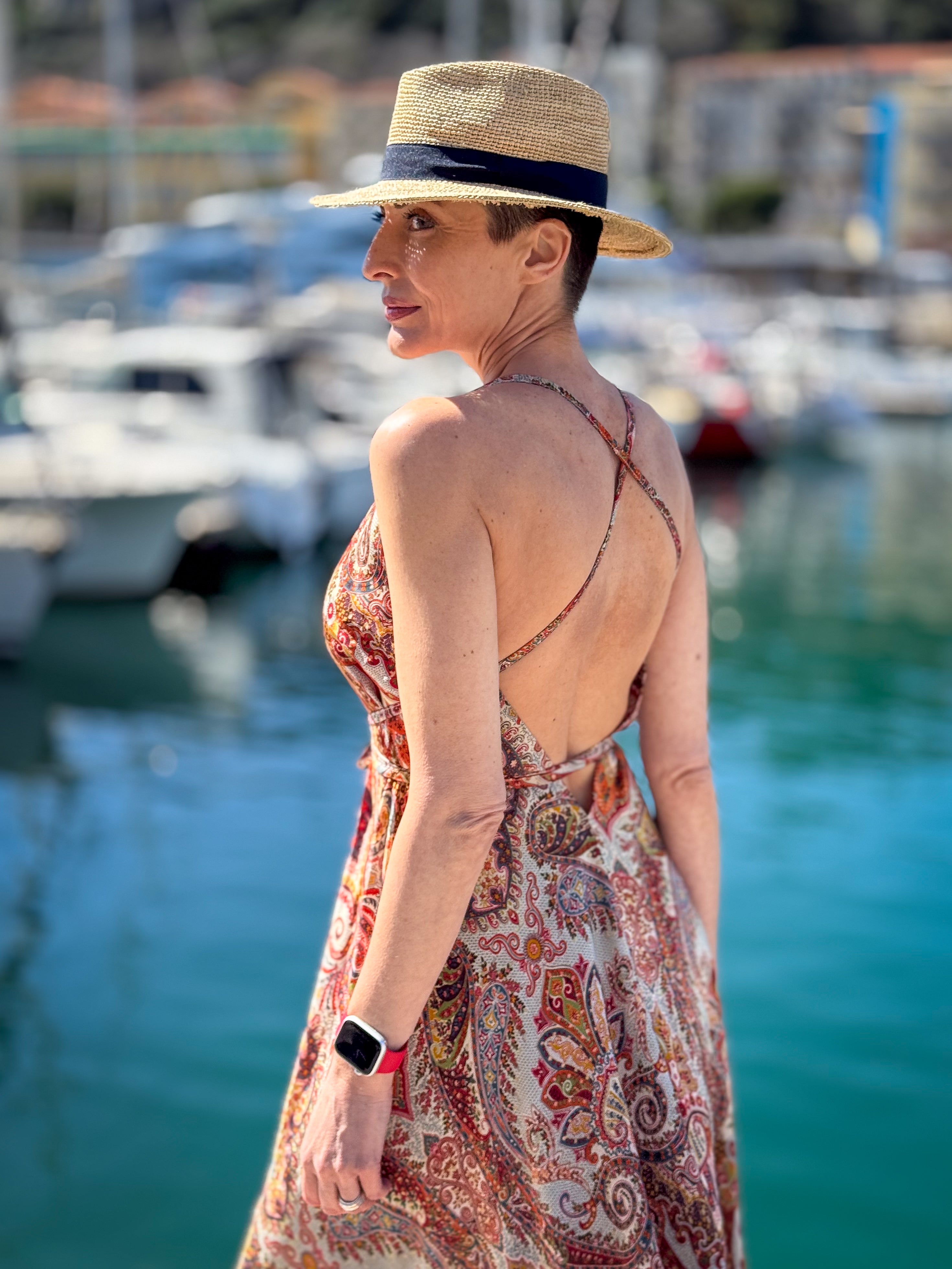 Silk backless dress / summer dress / one size / boho dress / light dress / vintage dress