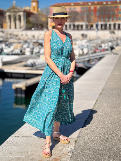 Silk backless dress / summer dress / one size / boho dress / light dress / vintage dress