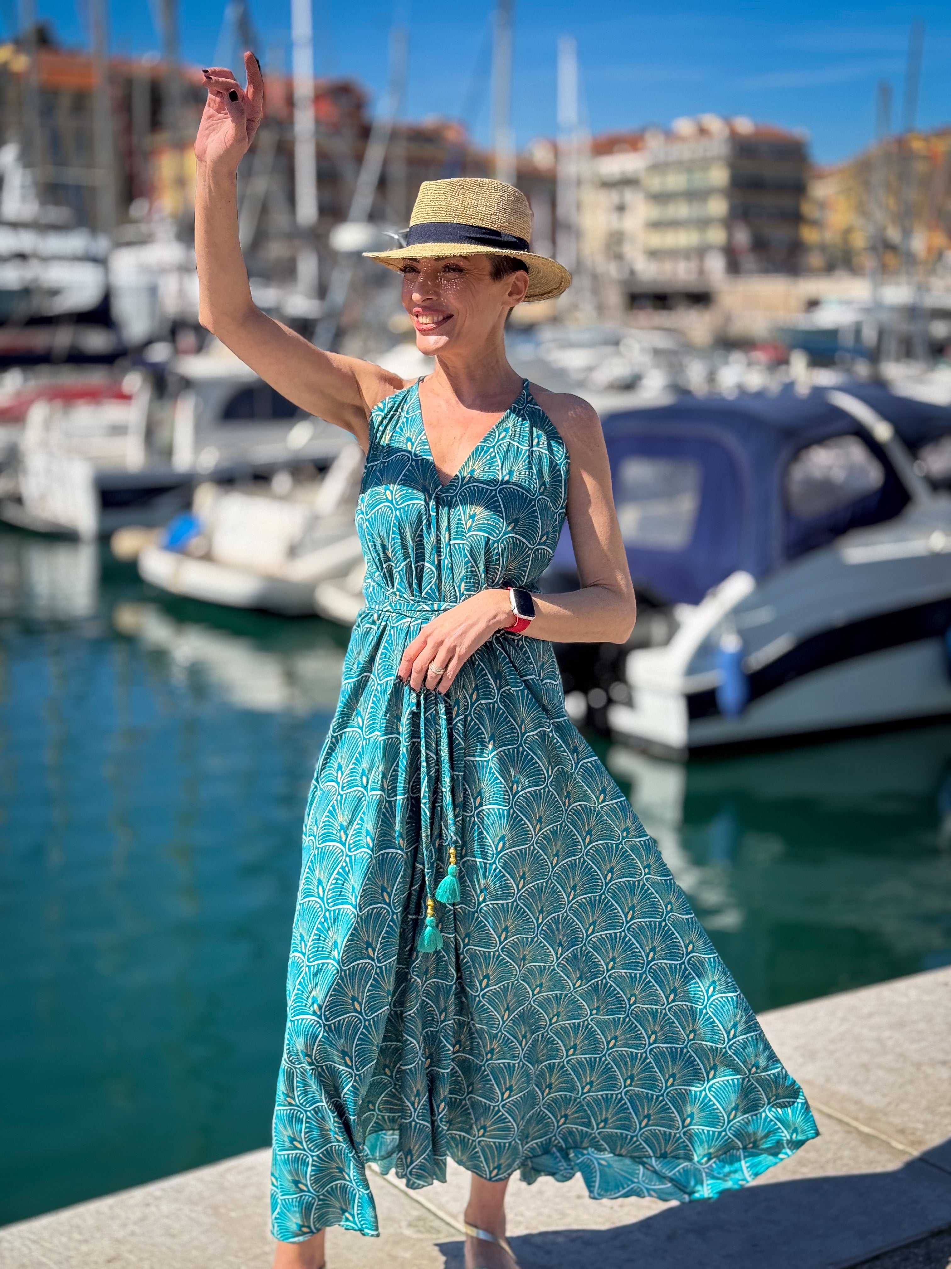 Silk backless dress / summer dress / one size / boho dress / light dress / vintage dress