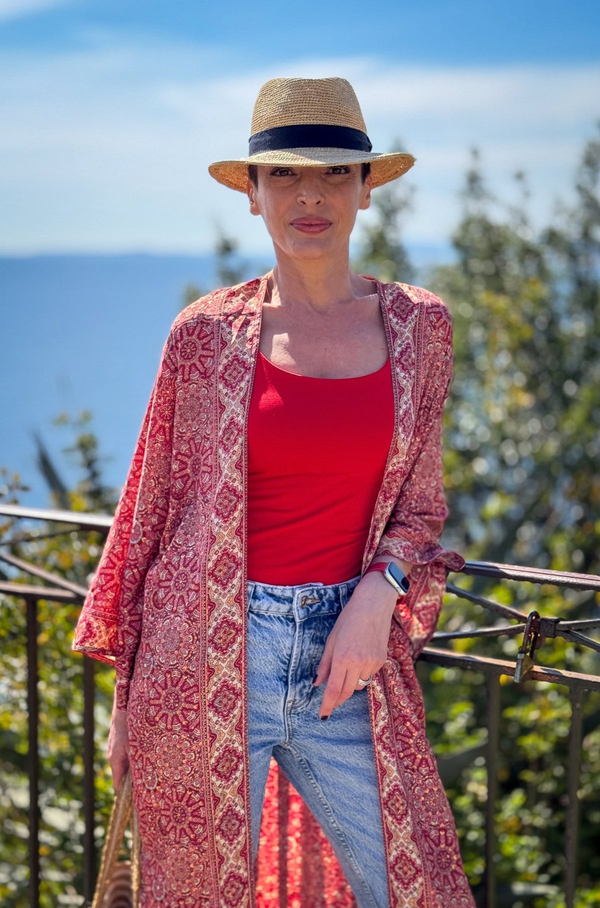 Woman silk kimono, Vintage kimono, Boho kimono, Silk dressing gown, Christmas gift, Gifts for her