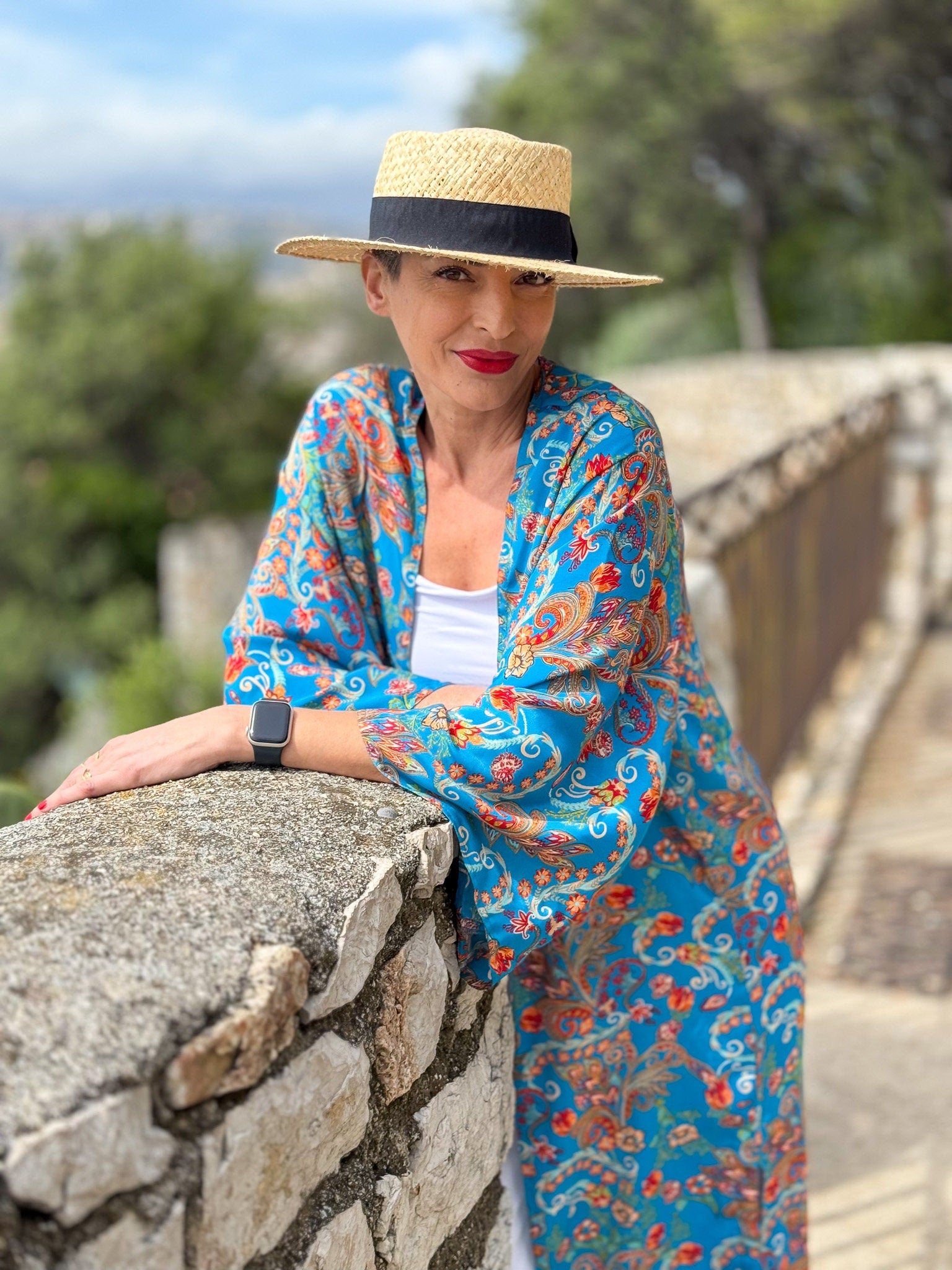 Kimono en soie, Kimono vintage, kimono bohème,  Robe d'intérieur, Cadeau de Noël, Cadeaux pour elle.