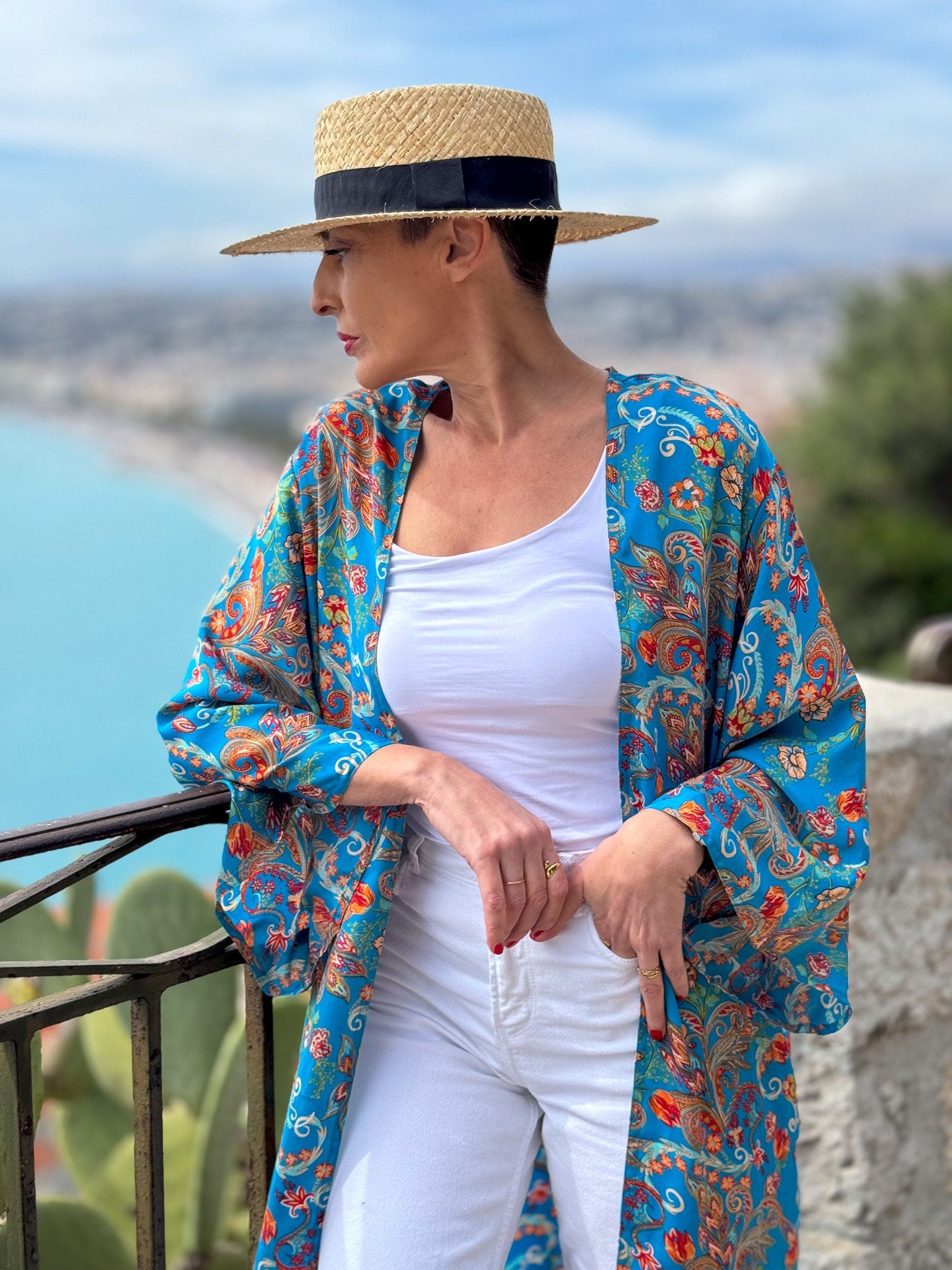 Kimono en soie, Kimono vintage, kimono bohème,  Robe d'intérieur, Cadeau de Noël, Cadeaux pour elle.