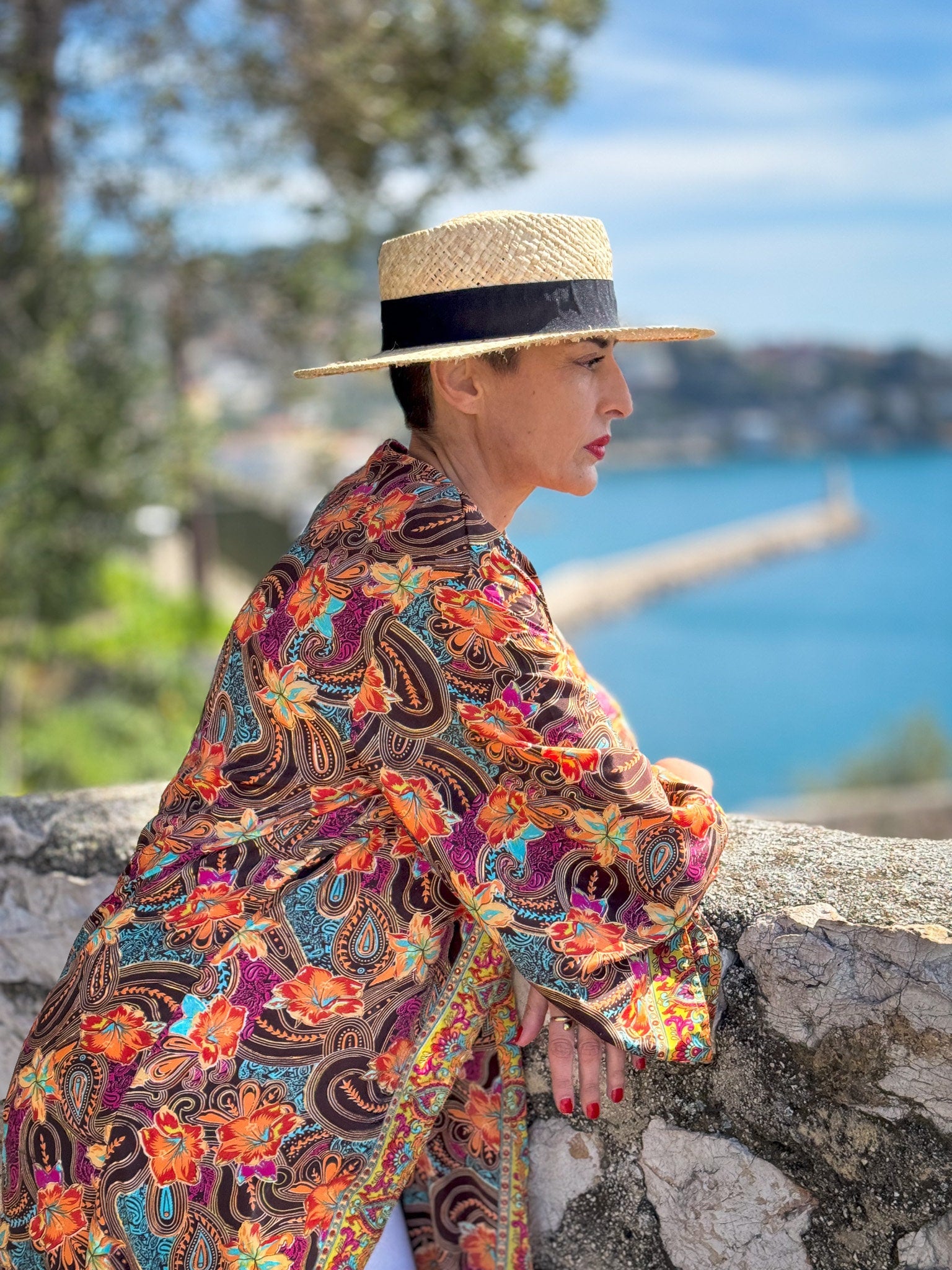 Kimono en soie, Kimono vintage, kimono bohème,  Robe d'intérieur, Cadeau de Noël, Cadeaux pour elle.