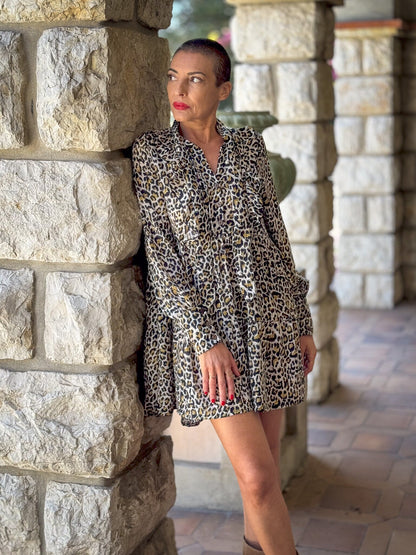 Short silk dress / Vintage silk dress / Boho chic silk dress / Short silk summer dress / Victorian style sleeves