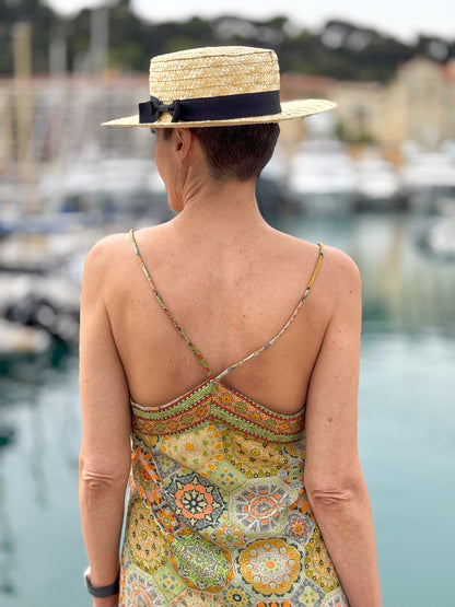 Short silk dress / Vintage short dress / Silk slip dress / strappy dress / silk summer dress / Minimalist dress