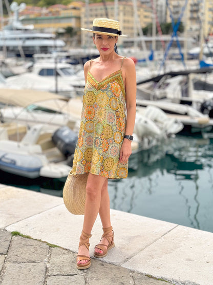 Short silk dress / Vintage short dress / Silk slip dress / strappy dress / silk summer dress / Minimalist dress