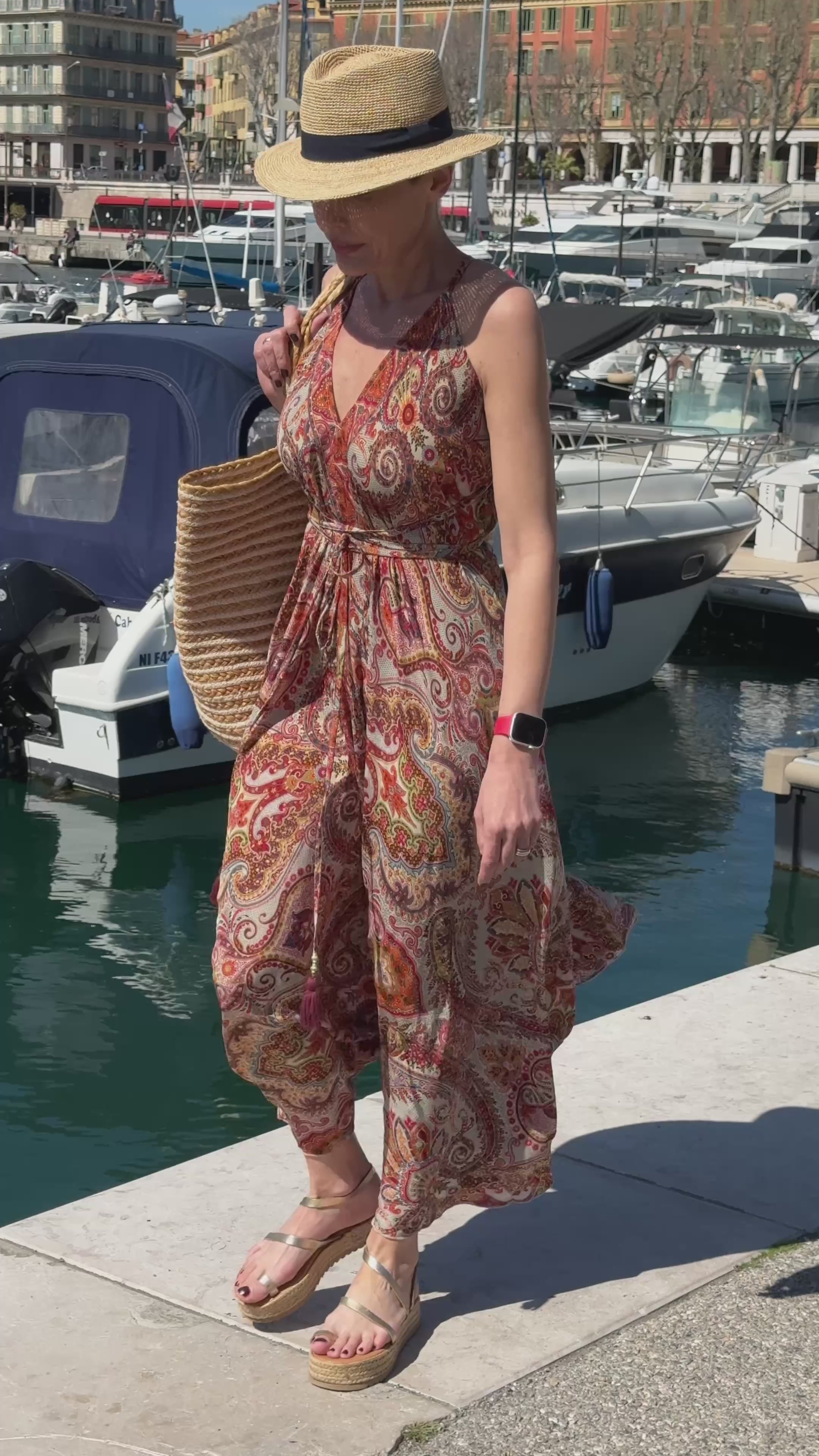 Silk backless dress / summer dress / one size / boho dress / light dress / vintage dress