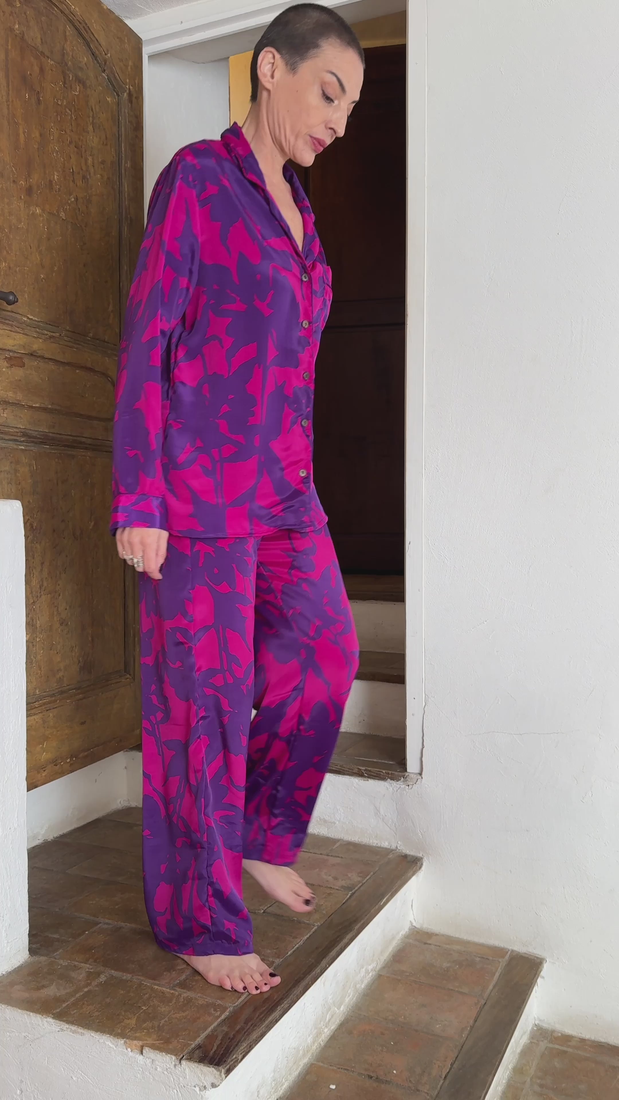 Women’s Silk Pajama Set - Silk Homewear Set - Silk Loungewear Set - Silk Relaxation Set
