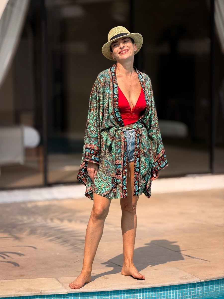 Short vintage silk kimono – Japanese inspiration