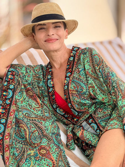 Short vintage silk kimono – Japanese inspiration
