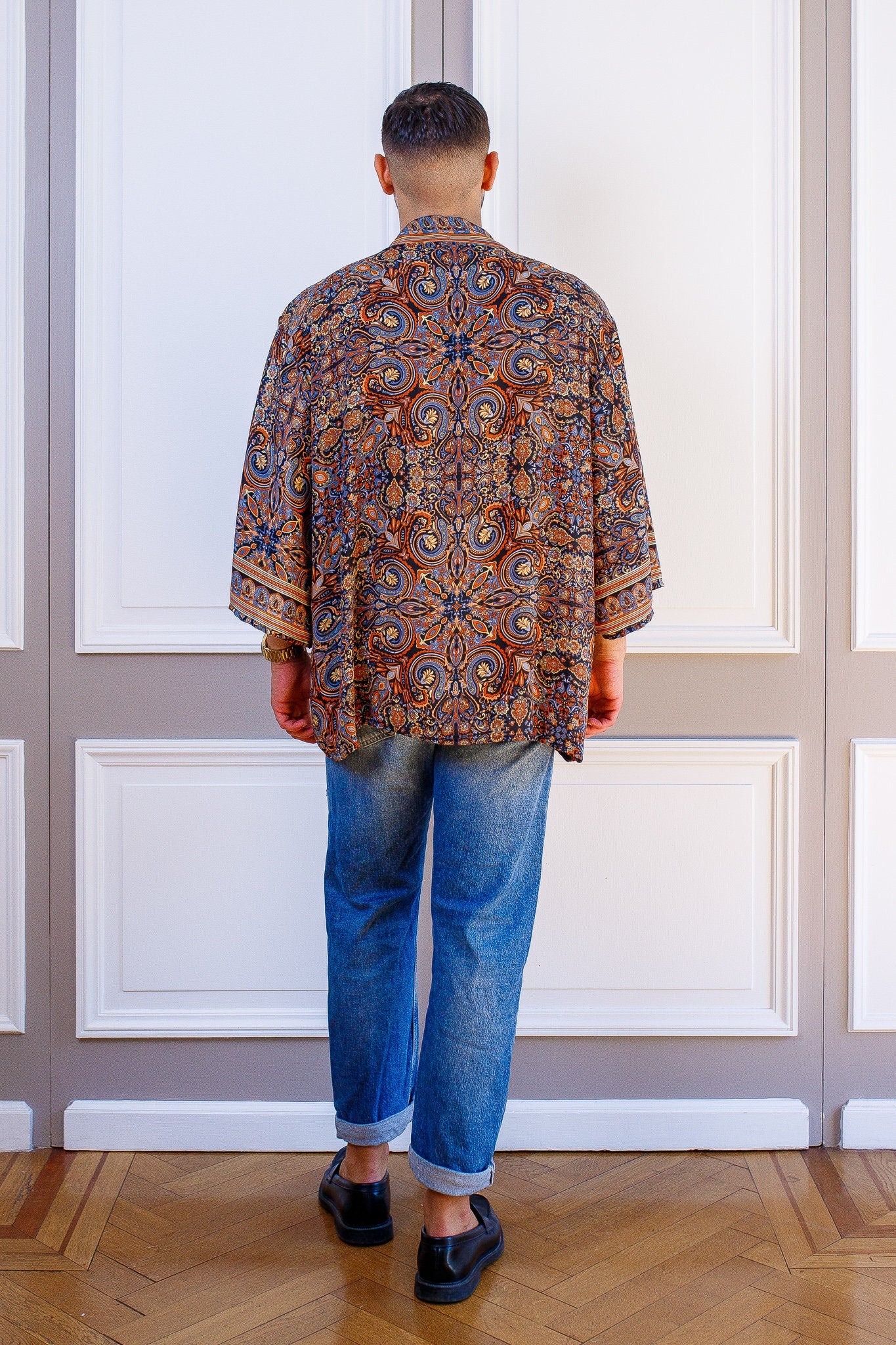 Veste kimono homme, veste cardigan, kimono soie, kimono court
