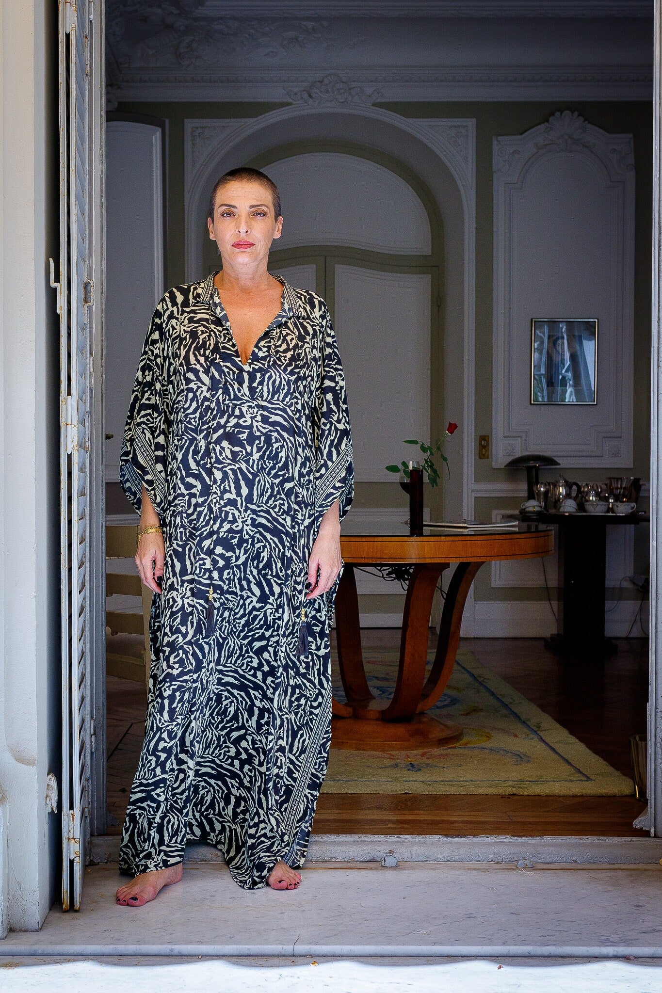 Modern Oversize Silk Kaftan Maxi Dress, Silk Dress, Loose Dress, Home Dress, Plus Size Dress